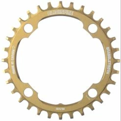Plateau Blackspire Snaggletooth (large/étroit) -Vélos enfr Blackspire Snaggletooth Narrow Wide Chainring Chain Rings Gold NotSet 595 332WPGD 0