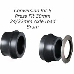 Chris King Press Fit Conversion Kit -Vélos enfr Chris King Press Fit Conversion Kit Bottom Bracket Spares Black NotSet CKPBB022