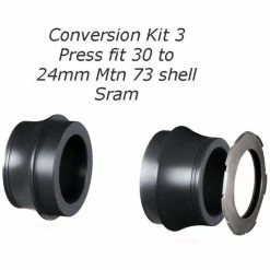 Chris King Press Fit Conversion Kit -Vélos enfr Chris King Press Fit Conversion Kit Bottom Bracket Spares Black NotSet CKPBB023