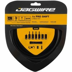 Kit De Câble De Vitesse Jagwire Pro 1x -Vélos enfr Jagwire Pro 1x Shift Kit Gear Cables Stealth Black PCK559