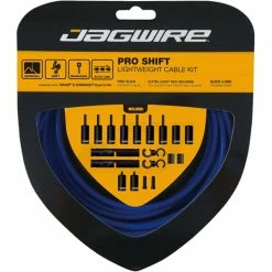 Jagwire Pro Shift Kit 22 Jagwire Pro Shift Kit -Vélos enfr Jagwire Pro Shift Kit Gear Cables SID Blue NotSet PCK305