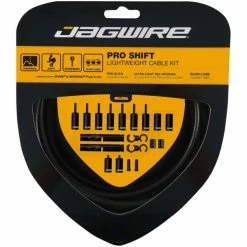 Jagwire Pro Shift Kit 23 Jagwire Pro Shift Kit -Vélos enfr Jagwire Pro Shift Kit Gear Cables Stealth Black NotSet PCK309