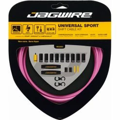 Jagwire Universal Sport Gear Cable Kit -Vélos enfr Jagwire Universal Sport Gear Cable Kit Gear Cables Pink Not Set JGC03PK