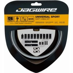 Jagwire Universal Sport Gear Cable Kit -Vélos enfr Jagwire Universal Sport Gear Cable Kit Gear Cables Stirling Silver Not Set JGC03SS
