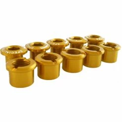 Vis TA (alliage, Plateau Double, Lot De 5) -Vélos enfr TA Alloy Double Chain Ring Bolts Set of 5 Chain Rings Gold TAD227