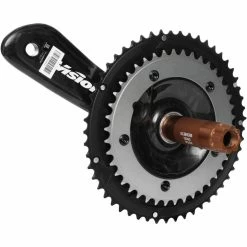 Pédalier Double Vision Metron TT 386Evo (sans Boîtier De Pédalier) -Vélos enfr Vision Metron TT 386Evo Double Chainset w o BB Cranksets Black 2013 670 5159PFOE PRONOBB 1