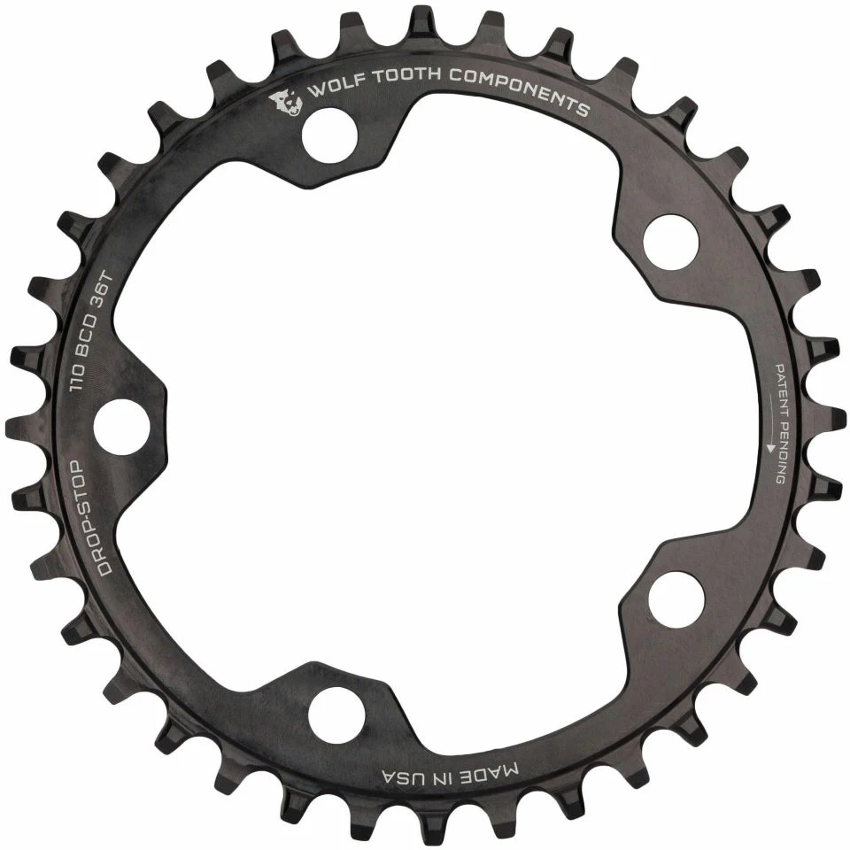 Wolf Tooth Flat Top Cyclocross 110 BCD Chainring 4 Wolf Tooth Flat Top Cyclocross 110 BCD Chainring - Image 2