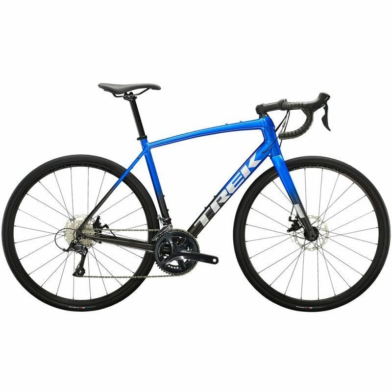 Vélo Route Trek Domane AL 3 Disc Shimano Sora 9v Alpine Blue To Dnister Black Fade 2023 Bleu 52 Freinage Disque 3 Vélo Route Trek Domane AL 3 Disc Shimano Sora 9v Alpine Blue To Dnister Black Fade 2023 Bleu 52 Freinage Disque