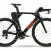 Velo De Triathlon Bmc Timemachine One Sram Force Etap Axs 12v 700 Mm Gris Carbon Rouge 2021 S 160 170 Cm