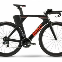 Velo De Triathlon Bmc Timemachine One Sram Force Etap Axs 12v 700 Mm Gris Carbon Rouge 2021 S 160 170 Cm