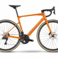 Velo De Route Bmc Roadmachine One Shimano Ultegra Di2 12v 700 Mm Orange Apricot 2023
