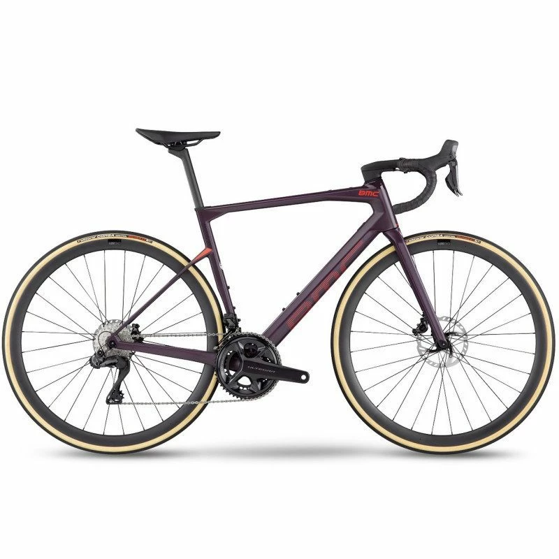 Vélo Route BMC Roadmachine RM01 Three Disc Ultegra DI2 12v Violet & Neon Red 2022-23 51 Violet Freinage Disque 3 Vélo Route BMC Roadmachine RM01 Three Disc Ultegra DI2 12v Violet & Neon Red 2022-23 51 Violet Freinage Disque