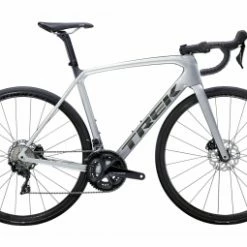 Velo De Route Trek Emonda Sl 5 Disc Shimano 105 11v Lithium Quicksilver Brushed Chrome 2022