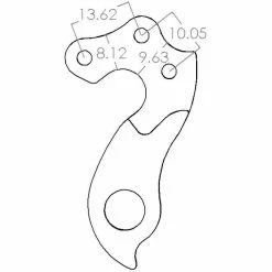Patte De Dérailleur De Rechange Pilo Engineering D215 5 Patte De Dérailleur De Rechange Pilo Engineering D215 -Vélos enfr prod181292 Black NE 02