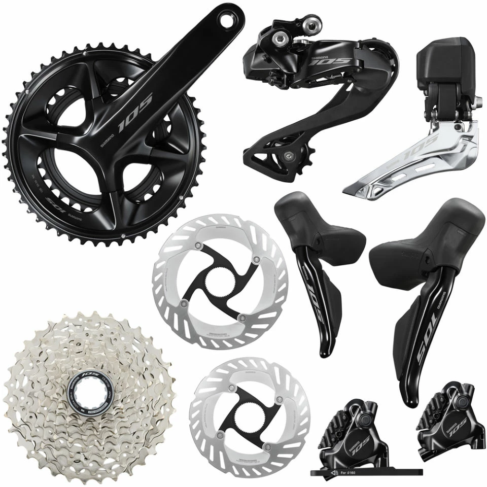 Shimano 105 R7100 Di2 Complete Disc Groupset 3 Shimano 105 R7100 Di2 Complete Disc Groupset
